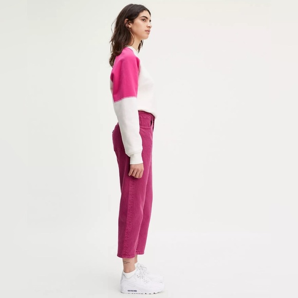 LEVI’S BARREL WOMEN'S JEANS size 30 inseam 24” color senorita pink - Picture 2 of 12